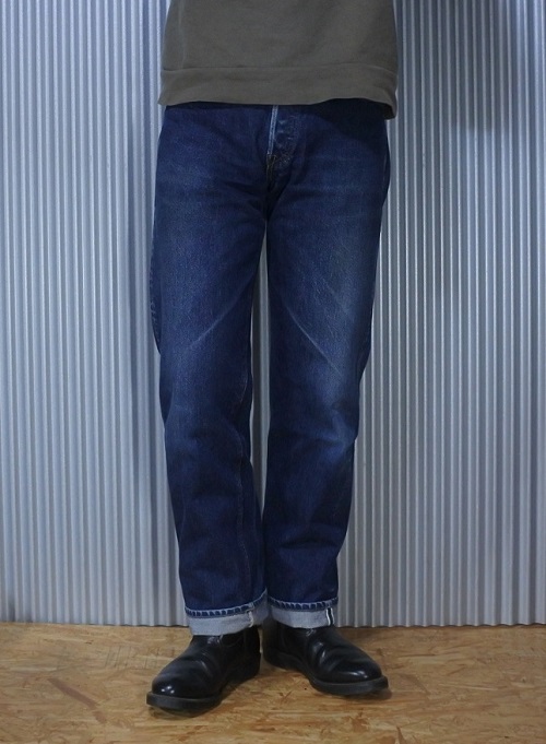 【Tailor Toyo】SUGAR CANE Sugar cane denim Wearing image "with boots"
