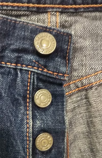 WAREHOUSE"800" 50s Vintage jeans Reprint Top button
