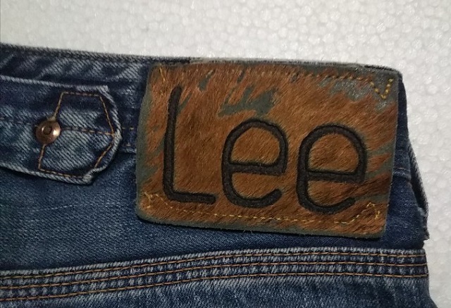 30s Lee Cowboy Pants Reprint Leather label Hair on Hyde