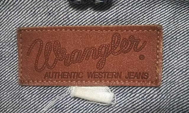 50s Wrangler 11MJ Western Jacket Leather label