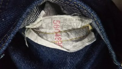 Lee Riders 101B Jeans 1946 Union ticket (in back pocket)