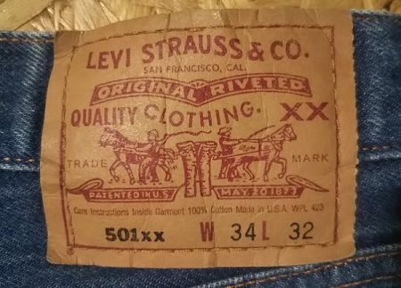 90s Levi’s501 Made in USA W32-33 1999 made Paper label