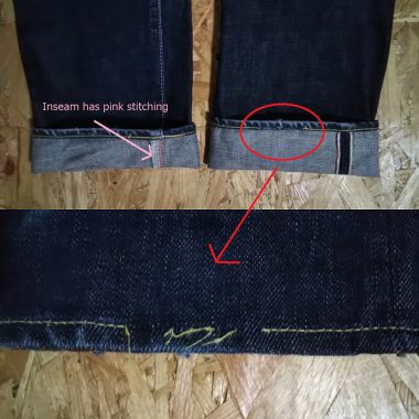 Momotaro jeans "Syutujin label" 0705SP Hem damage