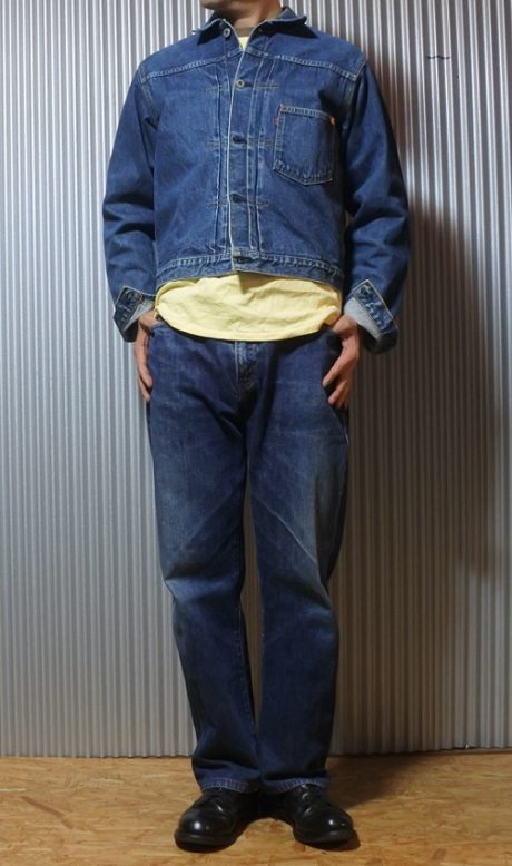 90s Levi’s 70506XX type 1 denim jacket Size 40 Wearing image-1