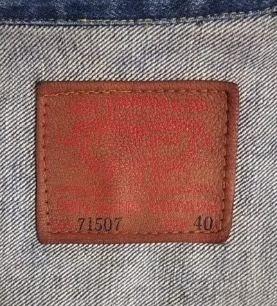 90s Levi’s 71507XX Type 2 denim jacket size40 Leather label