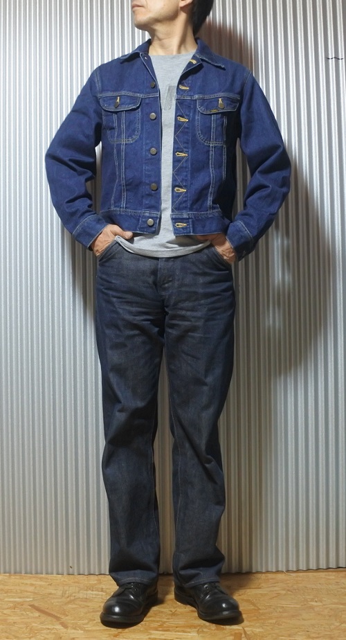 Wearing image 1, 40s Lee Riders Jacket Reprint 90s made japan made