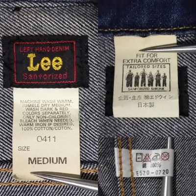 Tag 40s Lee Riders Jacket Reprint 90s made japan made