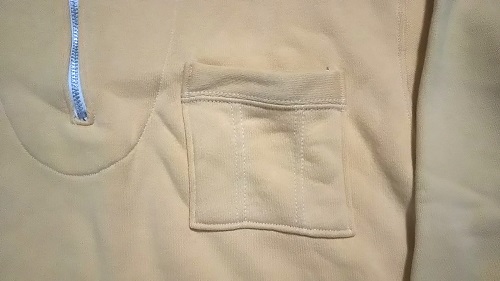 40s half zipper sweatshirt reprint chest pocket.