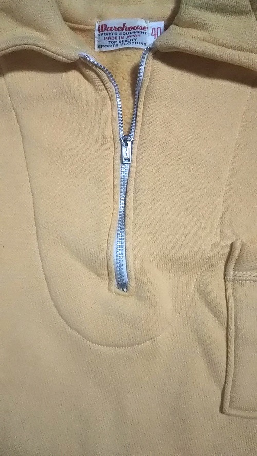 40s half zipper sweatshirt reprint zipper