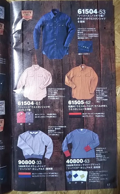 Levi's Vintage Closing Others "Western shirts, sweatshirts, long-sleeved tee shirts.