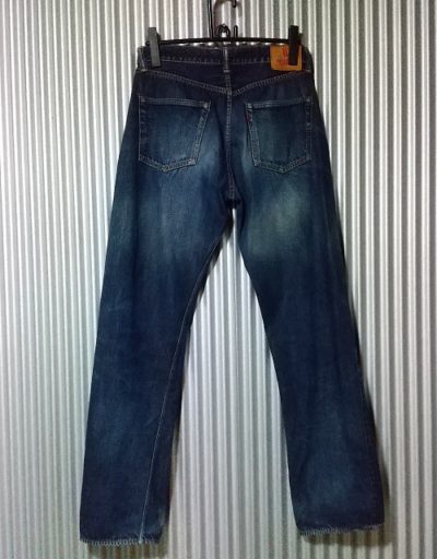 Back view - WAREHOUSE 1000(1000XX). Model XX Japanese jeans