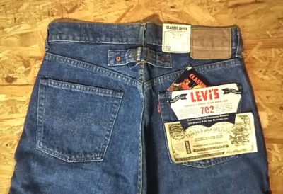 Cinch back - Levi’s Classic Dead stock 1980s Levi's 702”30s reprint” Made in japan