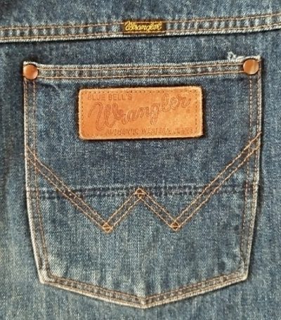 Leather Label-80s Wrangler 11MWB Made in Japan W33-34