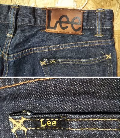Leather label and Pis name-Lee Riders 101Z.1952 Reprint. 90s Japan made W30-31 L33