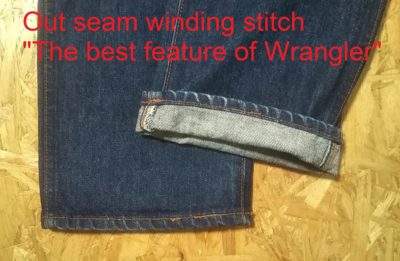 Hem-80s Wrangler 11MWB cowboy cut Denim Jeans. W30-31