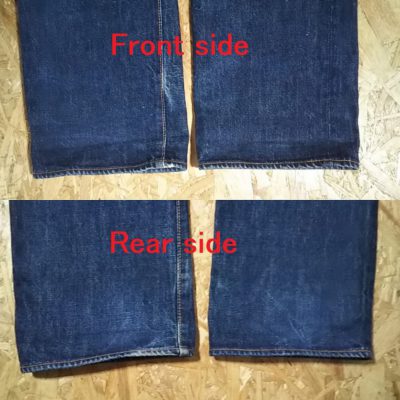 Hem-80s-90s JOHNBULL ”SEWING CHOP” Japanese okayama jeans W28 L34.5