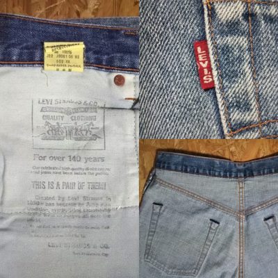 BigE and Black Bar Tuck -90s Levi's 502xx ”60s 501Zxx reprint” 140th anniversary Mode in Japan W31