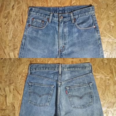 Front pocket and back pocket -90s Levi's 502xx ”60s 501Zxx reprint” 140th anniversary Mode in Japan W31