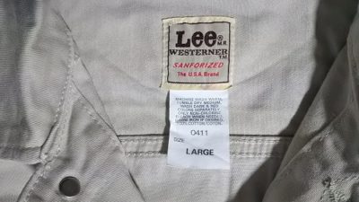 Tag-90s Lee Westerner Jacket "Dead Stock" 60s reprint Made in Japan.