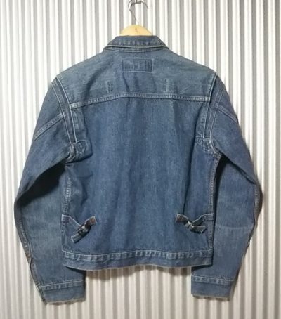 Back view-90s Wrangler 11MJ Western Jacket. "50s reprint". Made in Japan.