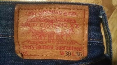 Leather label-Levis 50s