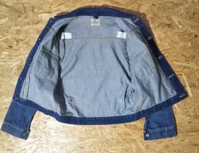 Shoulder Adjuster Rubber-90s Wrangler 11MJ Western Jacket Size L 50s reprint Japan made