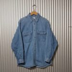 90s Levi’s Chambray Work Shirt. Made in Japan. Saddle-man tag. Orange tab.