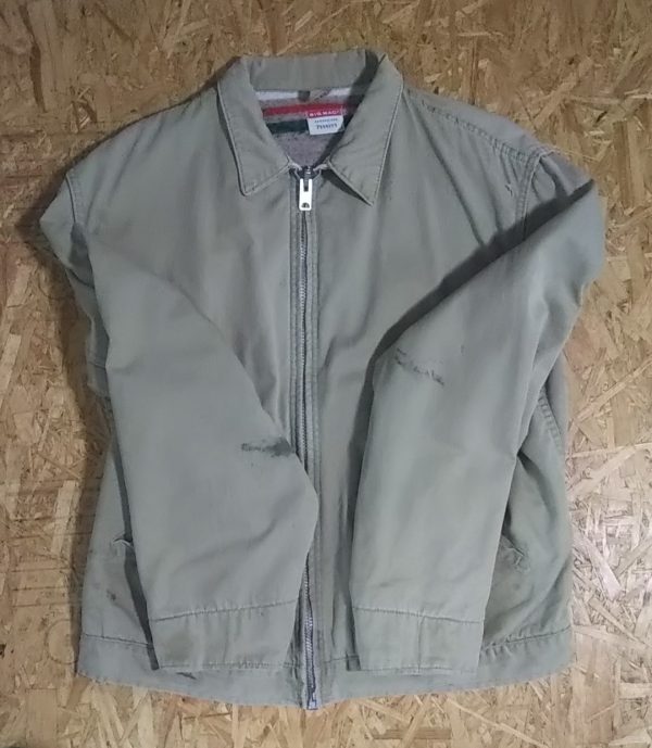 Vintage 60s Penney's BIG MAC Chore Jacket Talon zipper blanket Work jacket Detroit jacket lvc -8