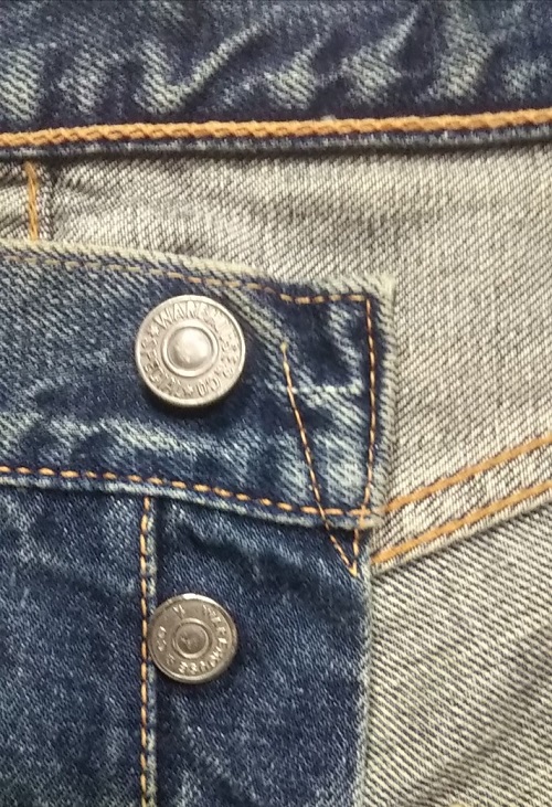 WAREHOUSE 50s Vintage jeans Reprint Selvedge Top button V stitch