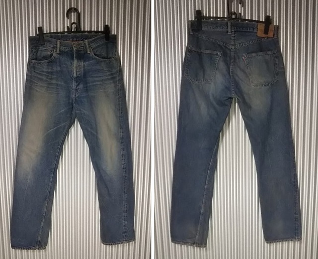 WAREHOUSE 50s Vintage jeans Reprint Selvedge Front rear