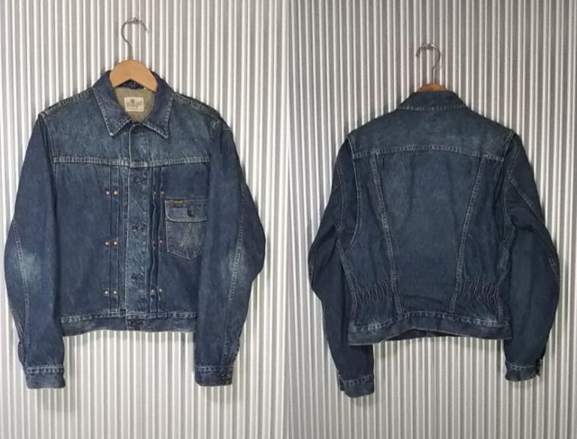 50s Wrangler 11mj Prototype Western Jacket Front and rear