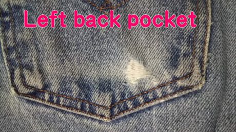 VTG 1980s Levi's 517 Made in USA W32 Strong rubbing on the left back pocket.