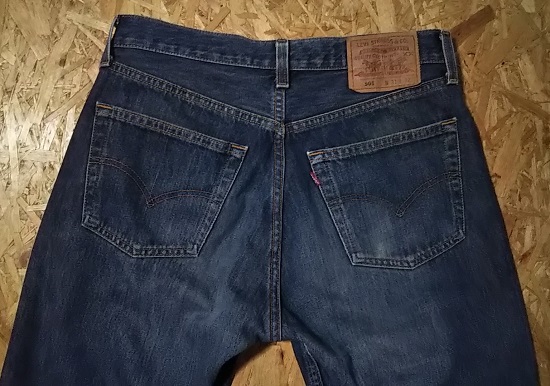 90s Levi’s501 Made in USA W31 1999 made Rear side