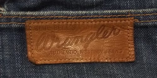 40sInner winding Wrangler11MWB Japan.Cowboy jeans.W33 Leather label