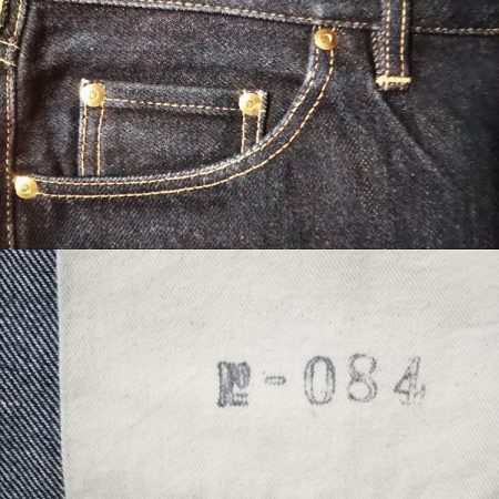 Big john double knee selvedge denim jeans W33 Coin pocket and serial number