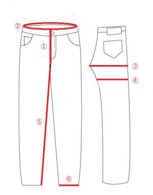 How to measure pants size