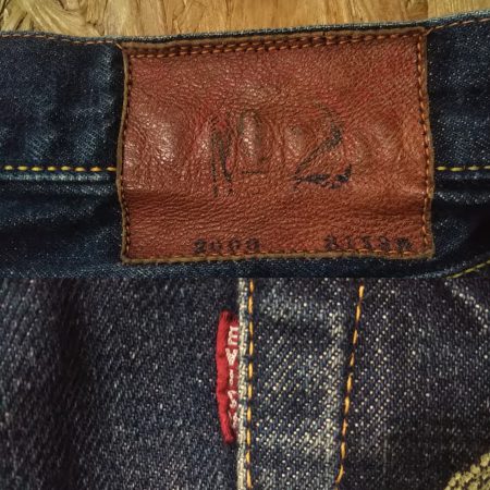 EVISU　Jeans Lot.2000 (No.2 / Tiger Selvedge) Leather label and red tag