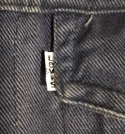 70s Levi's Twill Tracker Jacket Color denim jacket vintage 34 USA made White tab "Small e"