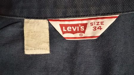70s Levi's Twill Tracker Jacket Color denim jacket vintage 34 USA made tag