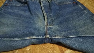 90s Levi’s501 Made in USA W30-31 1991 made crotch