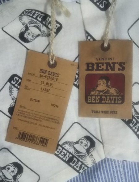 BEN DAVIS Hickory Chore coat Chore jacket Sack coat Work wear Dead stock tag