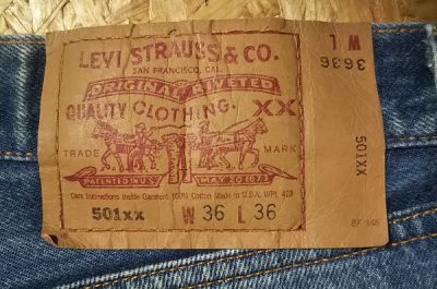 90s Levi’s501 Made in USA W35 1999 made Paper label