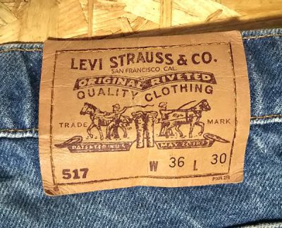 90s Levi's 517 W35-36 MADE IN USA 1996 made Paper label