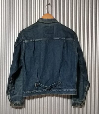 LVC 90s Levi’s 70502XX 1st type denim jacket size38 Rear view