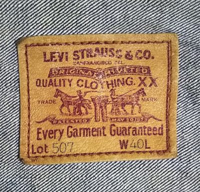 90s Levi’s 507XX type 2nd denim jacket Leather label