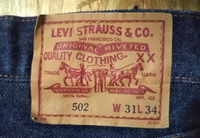 LVC 90s Levi's 502xx”60s 501Zxx reprint”W31 Paper label