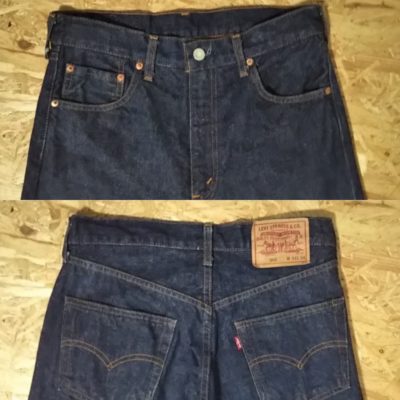 LVC 90s Levi's 502xx”60s 501Zxx reprint”W31 Back pocket