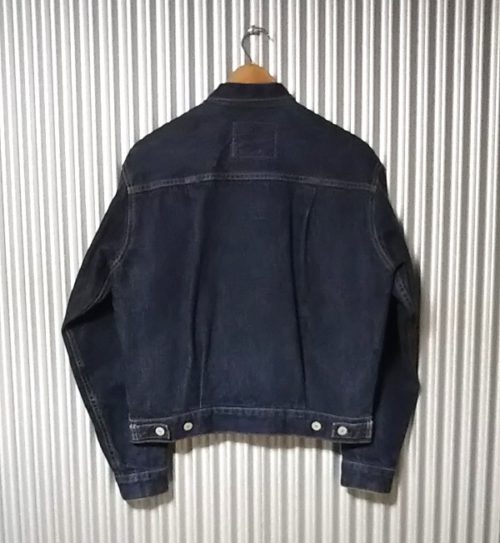 Back side of 90s Levi’s 71507XX Type 2 denim jacket