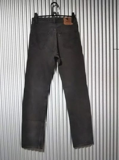 Rear view of 1990s Levi's 501 Made in USA 1992 made Black W31-32 L33