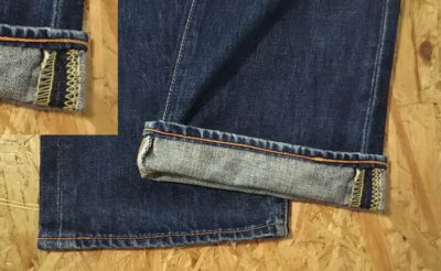 Side split out seam - LVC 90s Levi's 517 1971 model "Saddleman" reprint.